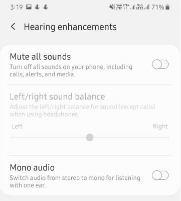 How to turn off all sounds on Samsung A50