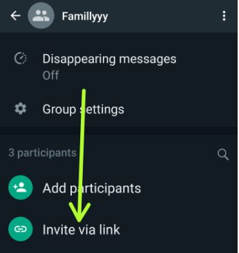 Add person to WhatsApp group via link on Android