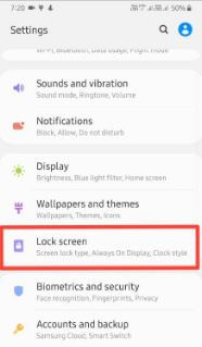 Add widgets to the lock screen of your Samsung Galaxy A50