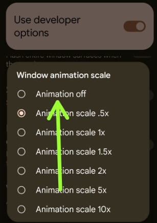 Android 12 Disable Animations