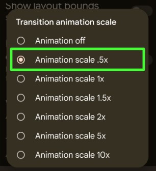 Change Transition Animation Scale Android