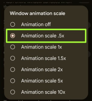 How to Change the Window Animation Scale Android Phone