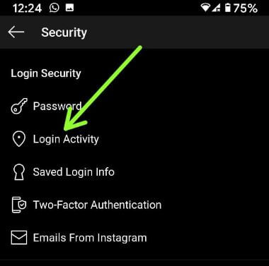 Instagram Login Activity on Android