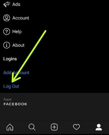 Log out of Instagram on all devices