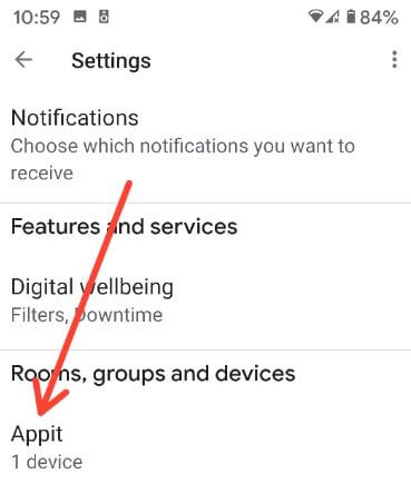Add a device to connect with Google Home Mini
