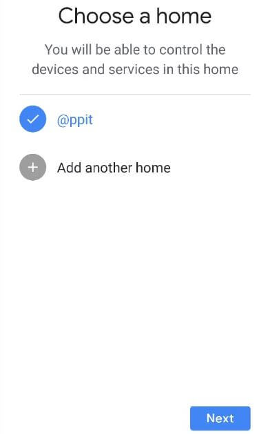 Choose a device to connect Wifi on Google Mini