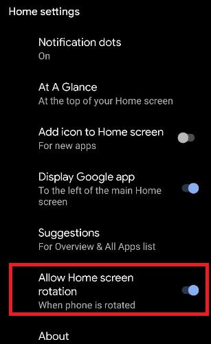 How to Auto Rotate Home Screen on Pixel 4 and 4 XL