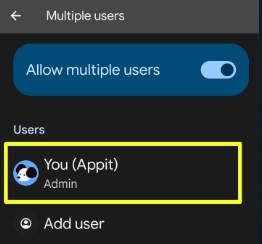 Tap the Use you want to change the profile picture on Android Phone