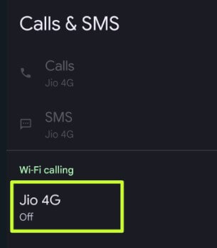 Calls and SMS Settings on Android Phone