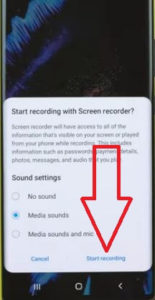 How to record a screen on Galaxy Note 20 Ultra