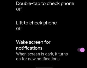 Turn Off Screen Wake Up Notifications on Pixel 4a