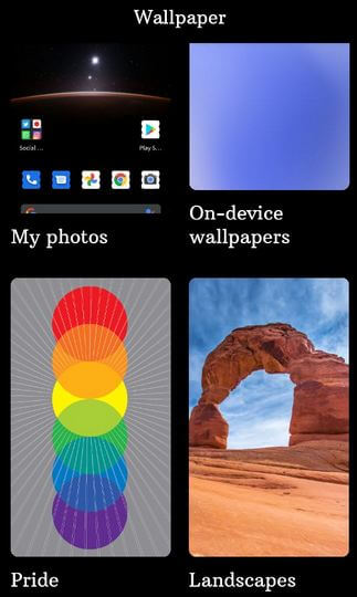 Change wallpaper on Pixel 4a lock screen using phone photo