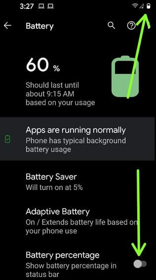 Add Battery Percentage % Sign to the Google Pixel 5 Notification Bar