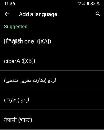 Add More Language on Pixel 4a