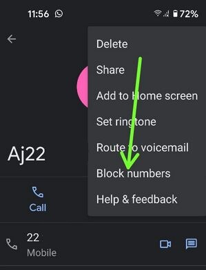 Block a Number on Pixel 4a Using Phone App