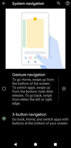 How to Back 3 Button Navigation Bar Buttons on Google Pixel 5