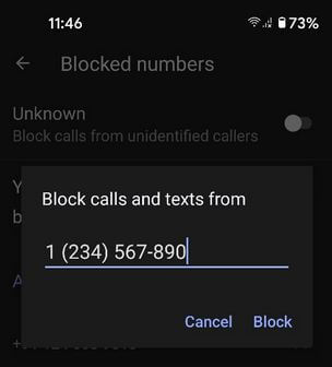 How to Block a Number on Pixel 4a