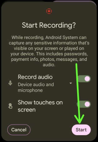 How to Screen Record on Android 12