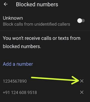 How to Unblock Number in Pixel 4a
