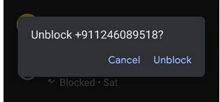 Unblock a phone number on Google Pixel 4a 5G