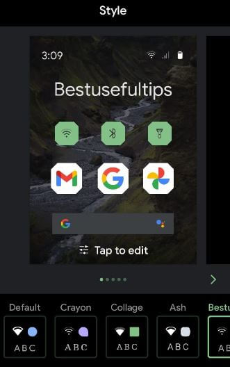 Set font style on Google Pixel 5