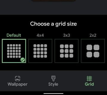 Change Home Screen Grid Size on Pixel 5 5G