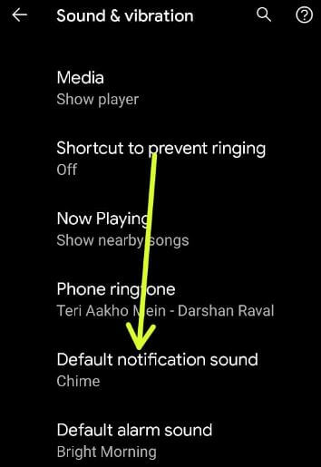 Change the Default Notification Sound on Pixel 5 Device