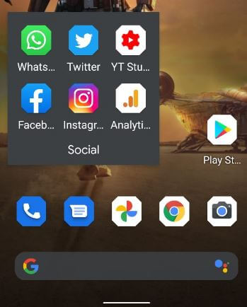 How to Create a Folder on Pixel 5 5G Phone