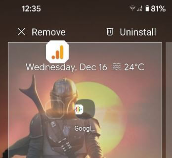 Remove App from Folder on Google Pixel 5