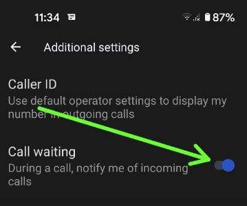 Activate Call Waiting Google Pixel 5 Smartphone