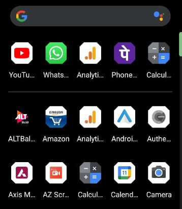 Enable suggested apps on Pixel 5