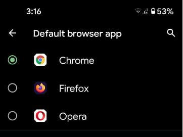 How to Change Default Browser to Pixels