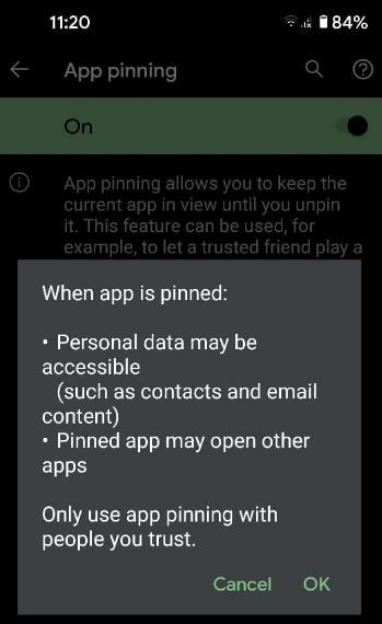 How to Use App Pining in Pixel 5