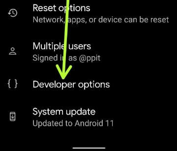 Go to Developer options on Android 11 to stop background running apps