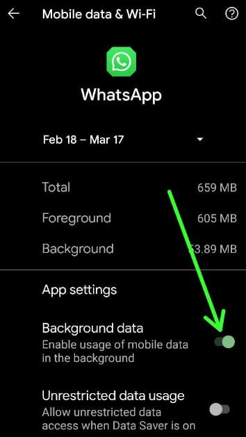 How to Disable App Background Data on Android 11 OS