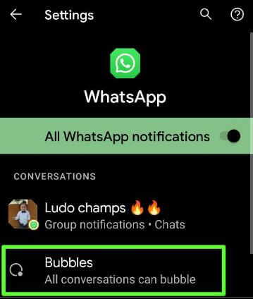 Enable all conversation bubble on Stock Android 11