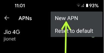 How to Add New APN in Google Pixel 5