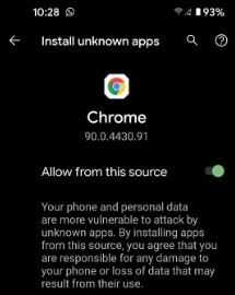 How to Allow Unknown Sources in Pixel 5