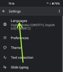 Pixel 5 keyboard languages settings