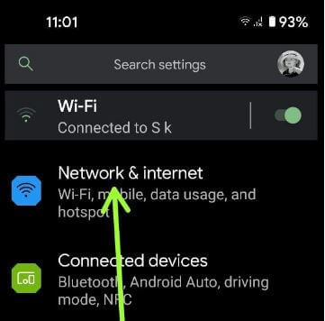 Pixel 5 network and internet settings to reset APN