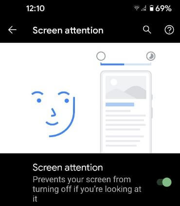 Como ativar a atenção da tela no Android 11