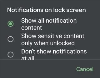 How to Show or Hide Lock Screen Notification on Android 11