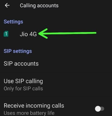 Activating call waiting on Android 11 stock OS