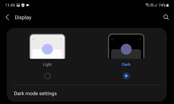 How to Enable or Disable Dark Mode on Samsung Galaxy Z Fold2
