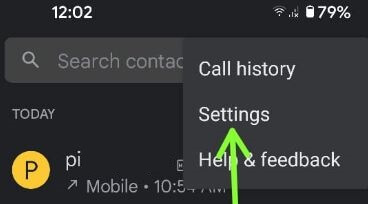 Phone settings to activate call forwarding on Android 11