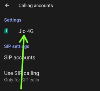 Select the SIM you want to hide caller ID on stock Android 11