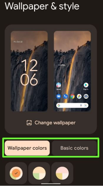 Change System Accent Color on stock Android 12 Using Wallpaper Colors