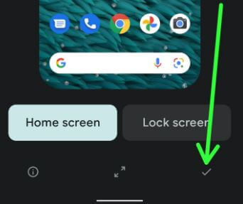 Change the wallpaper on lock screen Android 12