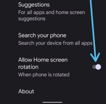 Enable Home Screen Rotation on Pixel 6 Pro and Pixel 6