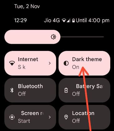 How to Enable and Use Dark Mode in Google Pixel 6 Pro and Pixel 6
